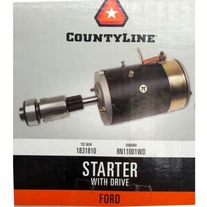 CountyLine Ford Tractor Starter with Drive 8N11001WD 9N 2N 8N‎ 1939-1952 6V 12V